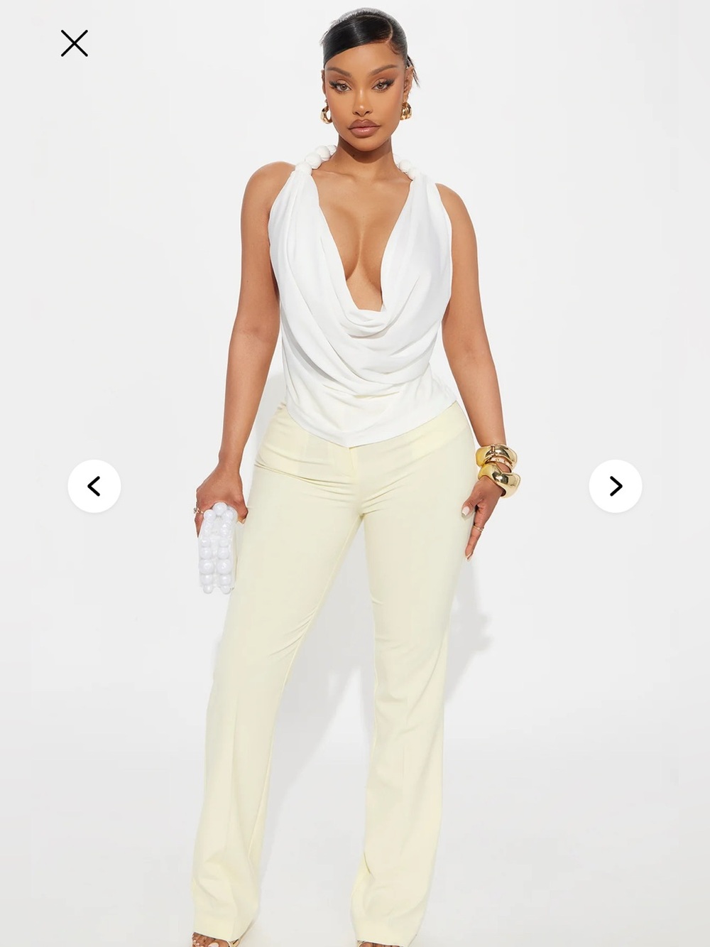 Fashion Nova Camille Tie Back Halter Top